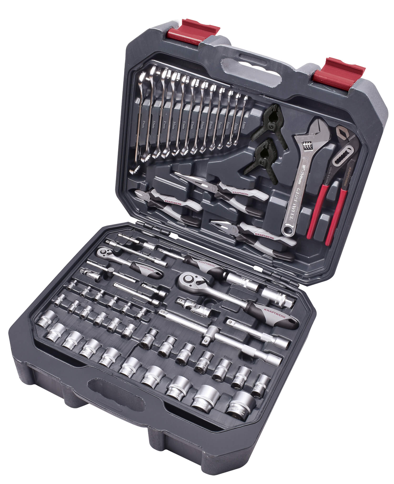 Steckschlüssel-Satz, Basic, 1/4"+1/2", 266-tlg.