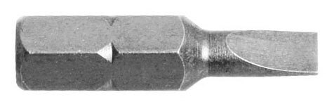 1/4" Schlitz-Bit 25 mm 4.0 x 0.5mm, 5Stk