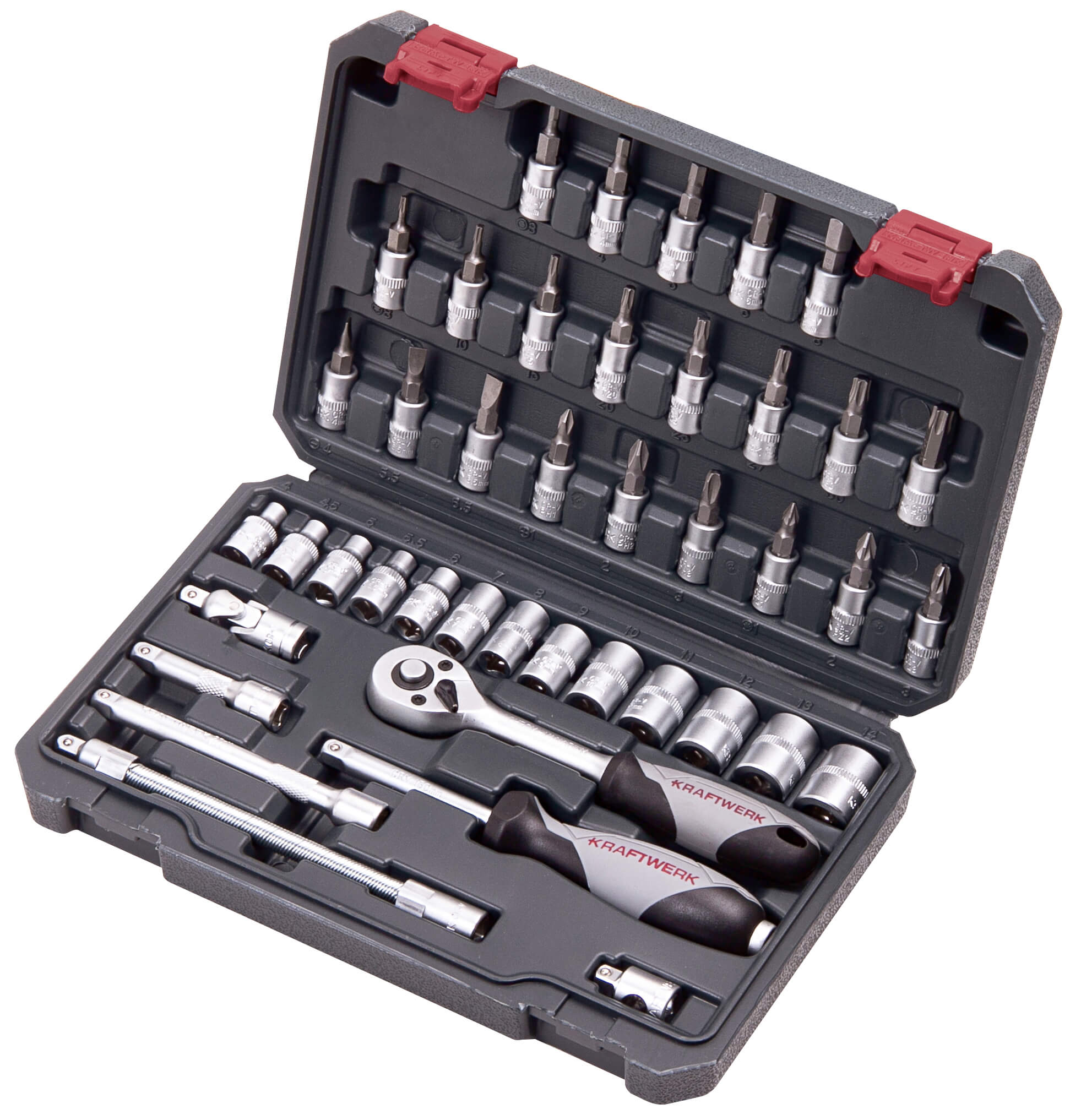 Steckschlüssel-Satz, 1/4", 42-tlg.