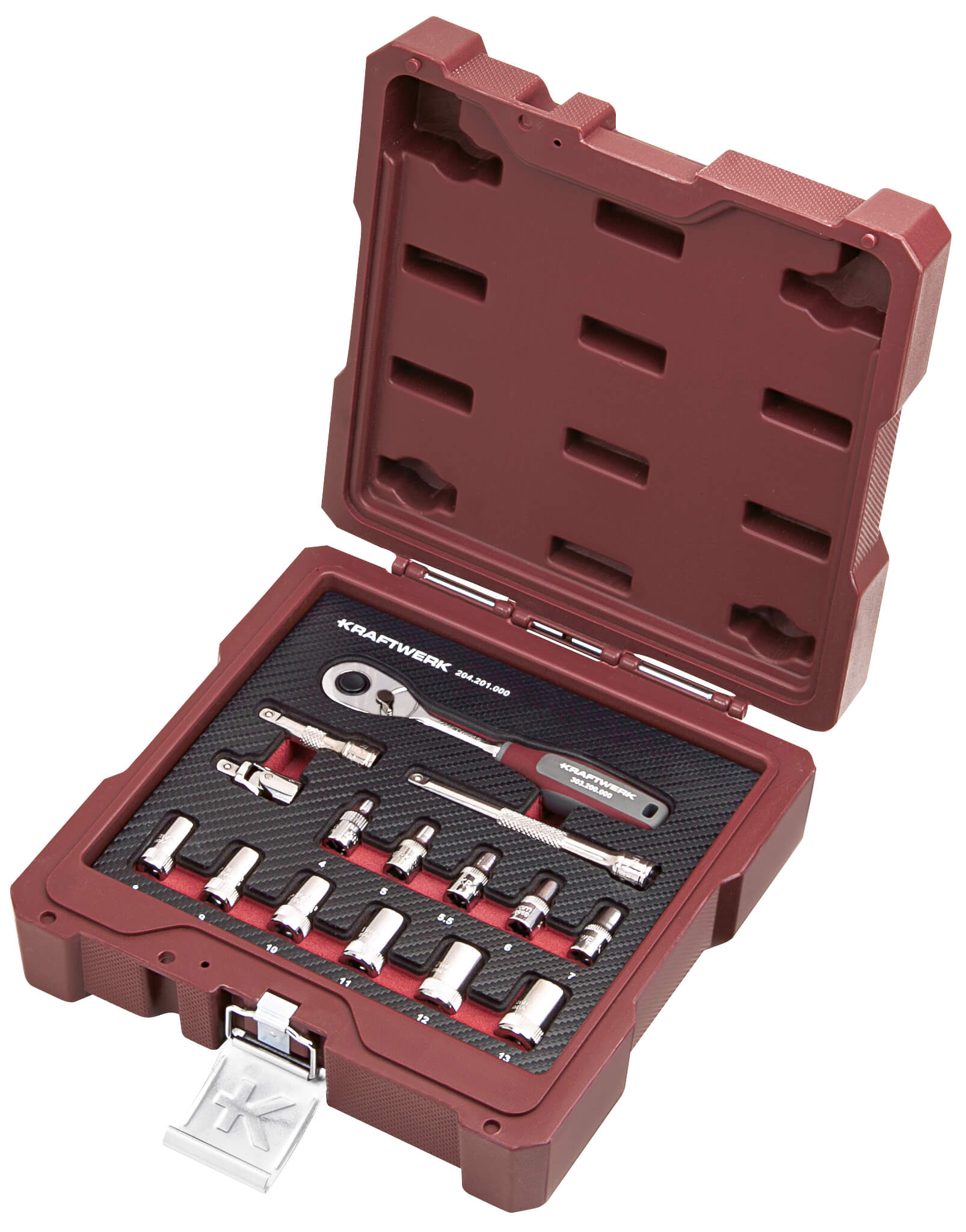 Steckschlüssel-Satz, 1/4", 15-tlg.