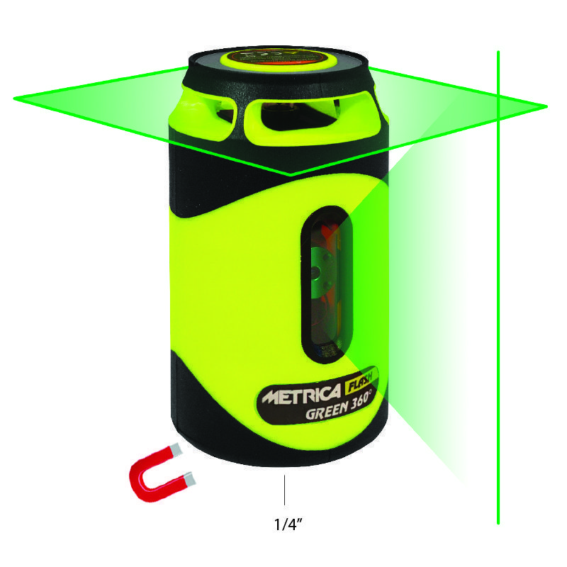 Kreuzlinienlaser Flash Green 360°
