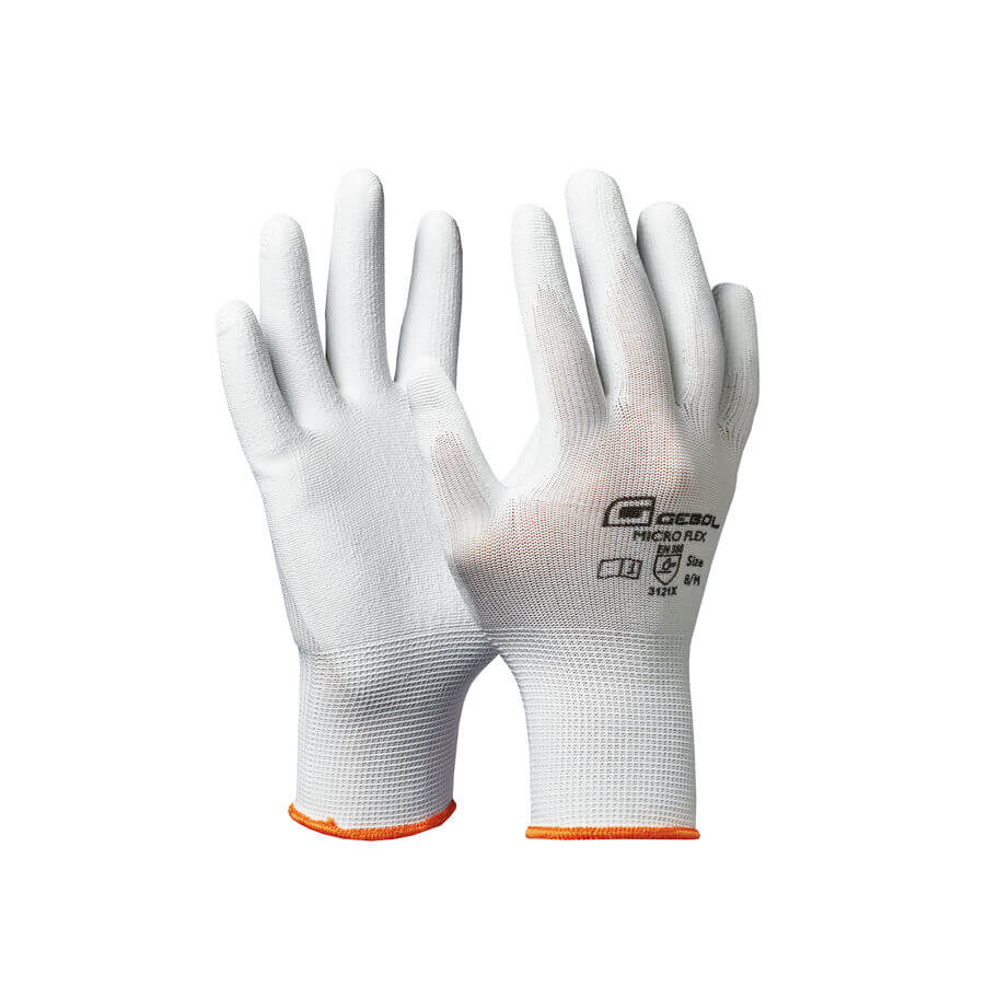 Arbeitshandschuh Micro-Flex weiss 7  | 12  Paar