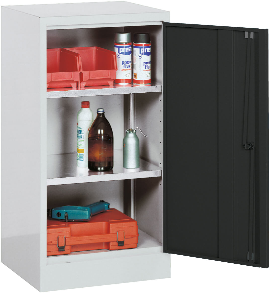 Flügeltürschrank, 516x1000x500 mm, 2 Fachböden