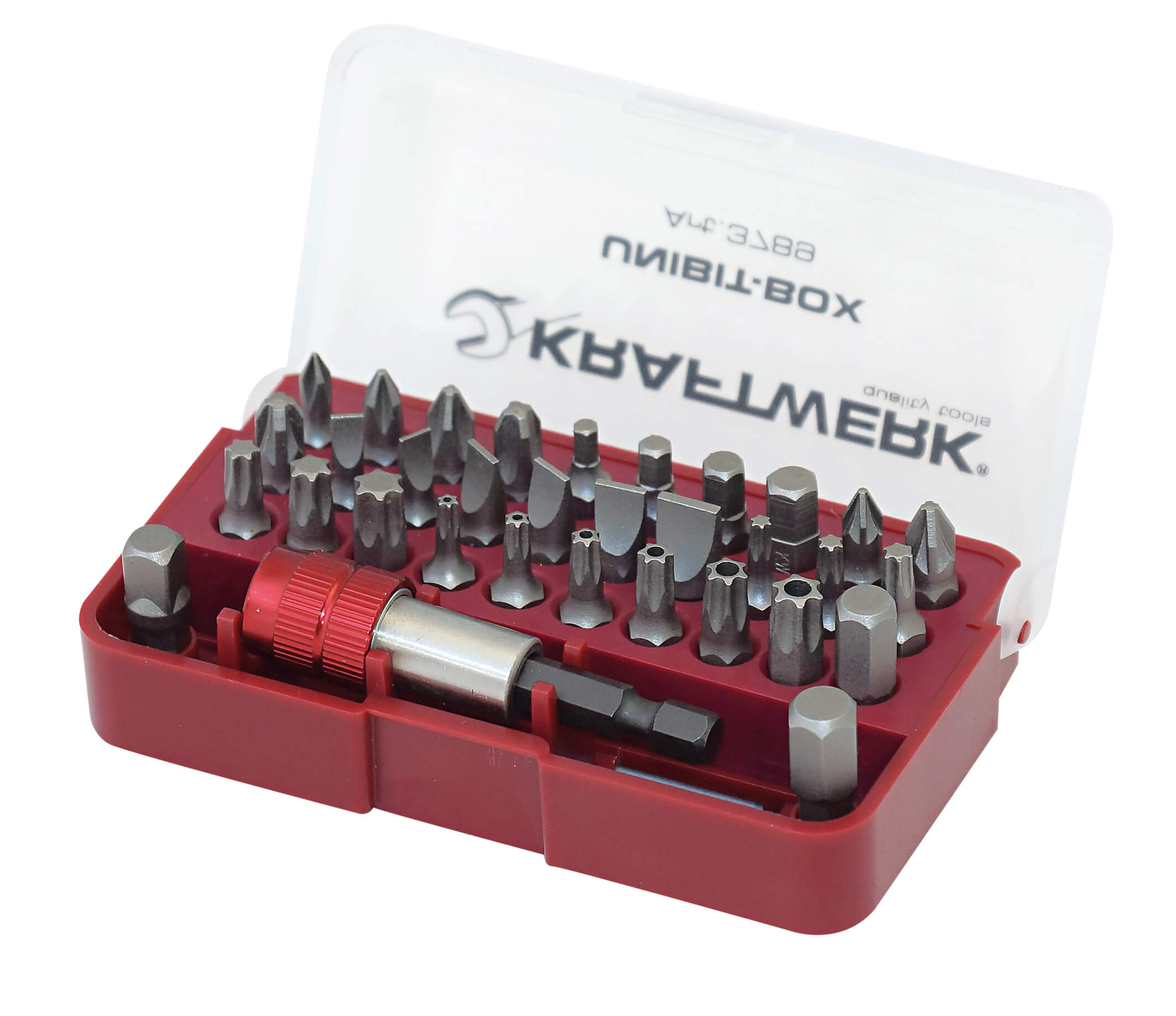 33-t. 1/4"UNIBIT-Box/Schnellsp.halter
