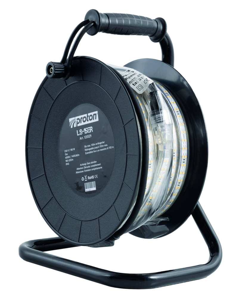 LED-Lichtband auf Kabelrolle 1400lm/m, koppelbar, IP65