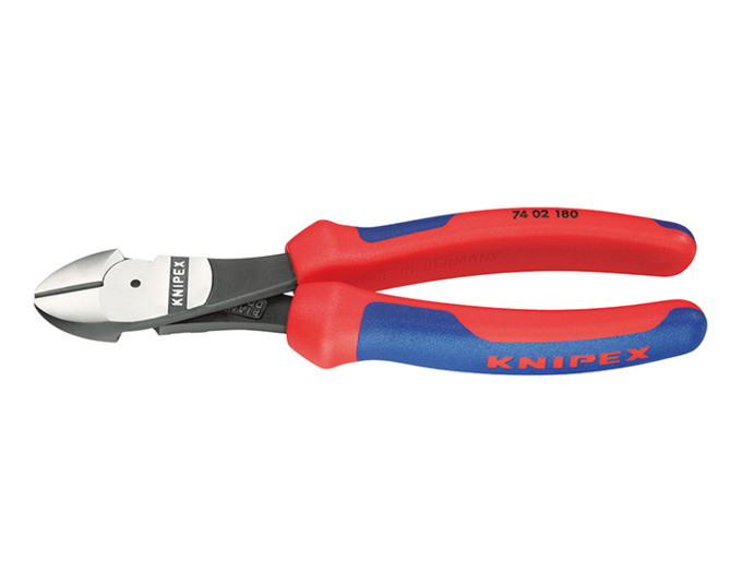 Kraft-Seitenschneider KNIPEX® poliert mit Mehrkomponenten-Griff, Länge (mm): 250